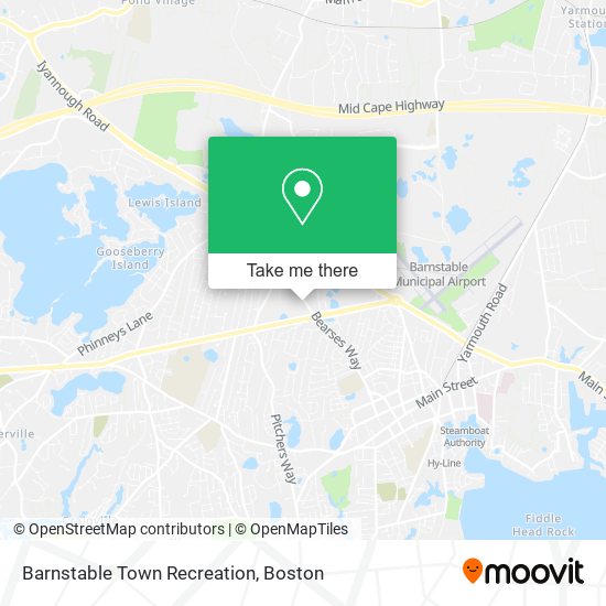 Mapa de Barnstable Town Recreation