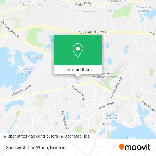 Sandwich Car Wash map