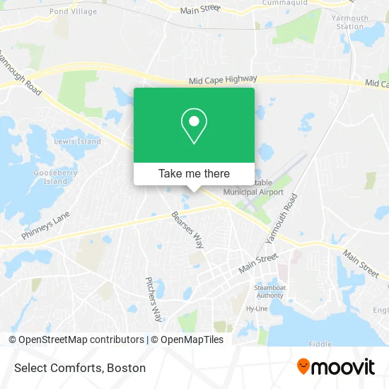 Select Comforts map