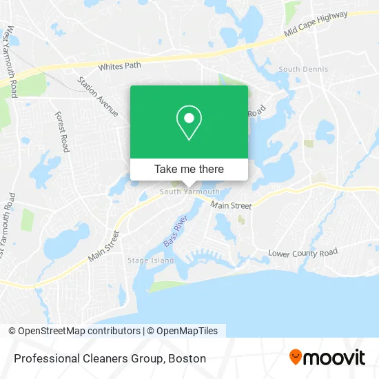 Professional Cleaners Group map