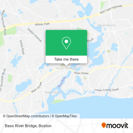 Bass River Bridge map