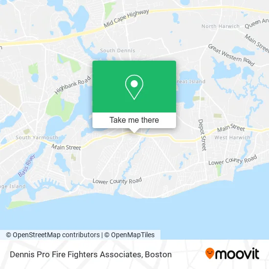 Dennis Pro Fire Fighters Associates map
