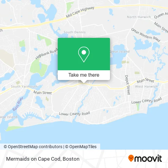 Mermaids on Cape Cod map