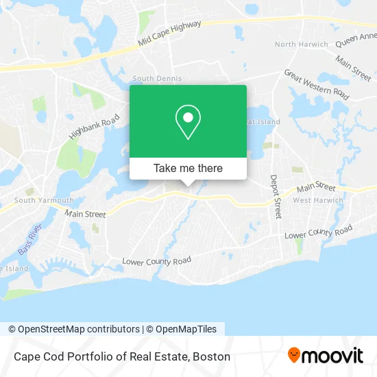 Cape Cod Portfolio of Real Estate map
