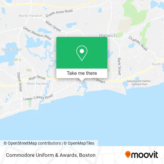 Commodore Uniform & Awards map