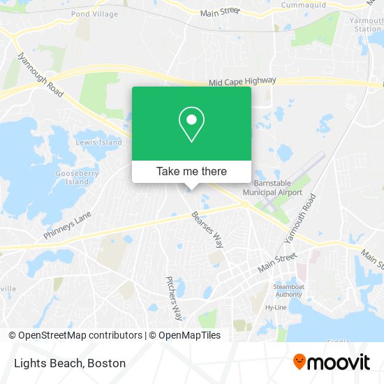 Lights Beach map