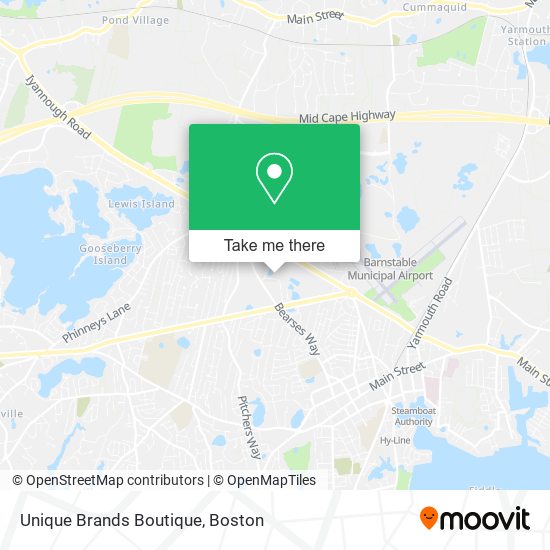 Unique Brands Boutique map