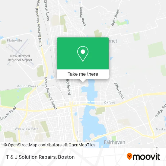 T & J Solution Repairs map