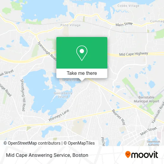 Mid Cape Answering Service map