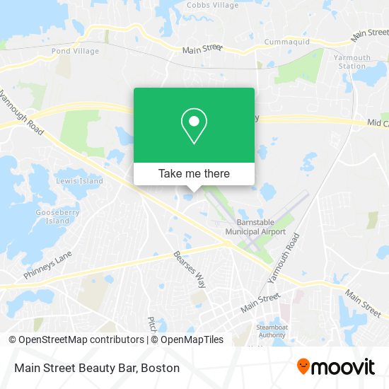 Main Street Beauty Bar map