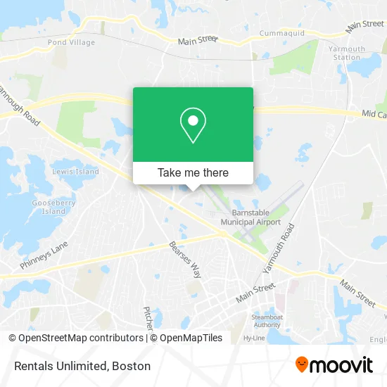Rentals Unlimited map