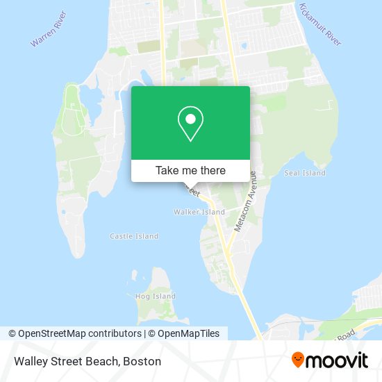 Walley Street Beach map