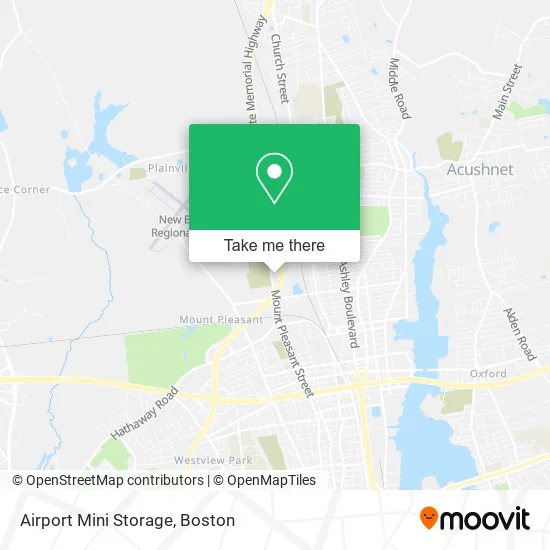Airport Mini Storage map