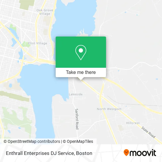 Enthrall Enterprises DJ Service map