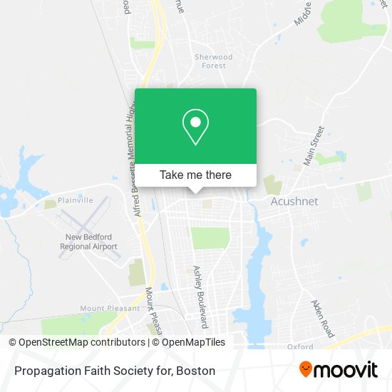 Mapa de Propagation Faith Society for