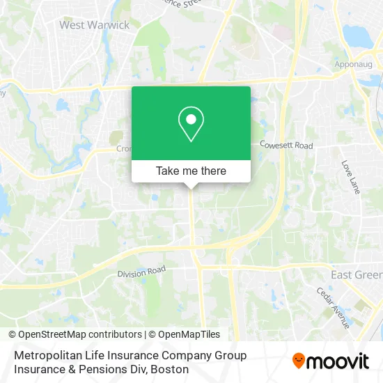 Metropolitan Life Insurance Company Group Insurance & Pensions Div map