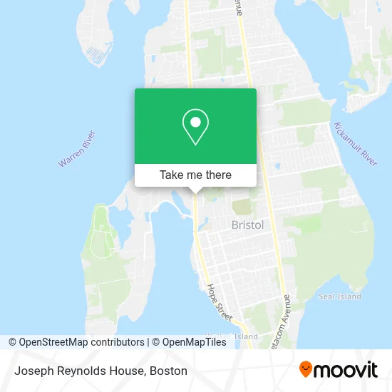Joseph Reynolds House map