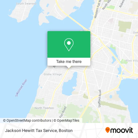 Jackson Hewitt Tax Service map