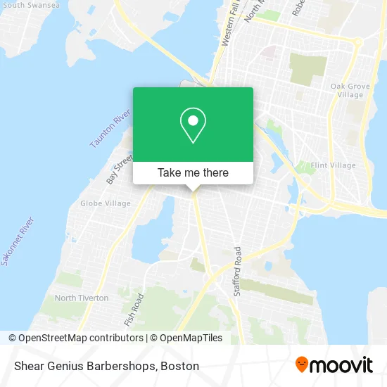Mapa de Shear Genius Barbershops