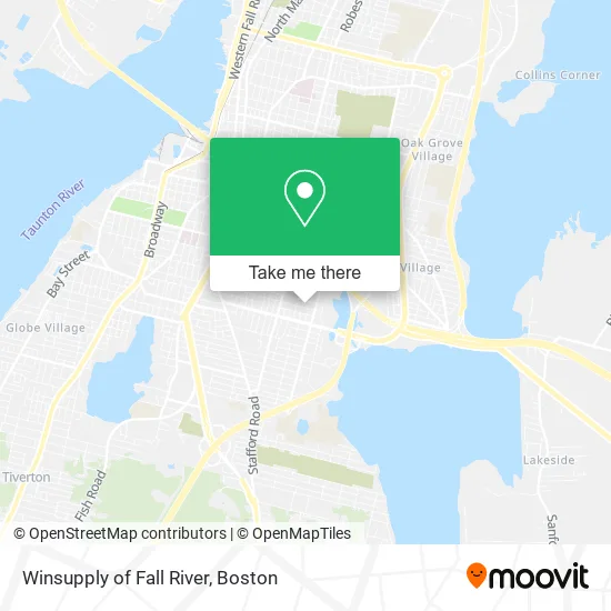 Winsupply of Fall River map