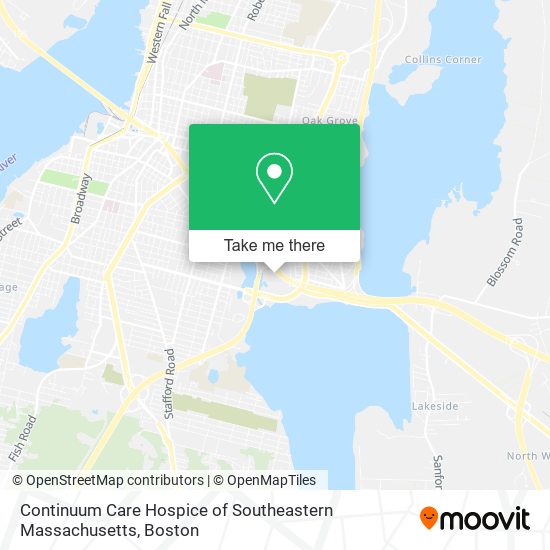 Continuum Care Hospice of Southeastern Massachusetts map