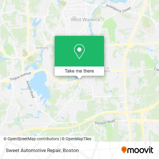 Sweet Automotive Repair map