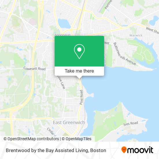 Brentwood by the Bay Assisted Living map