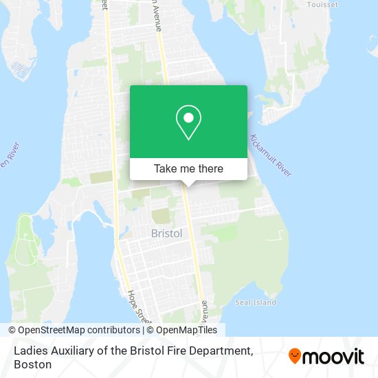 Ladies Auxiliary of the Bristol Fire Department map