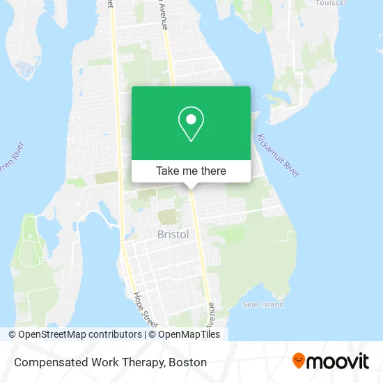 Compensated Work Therapy map