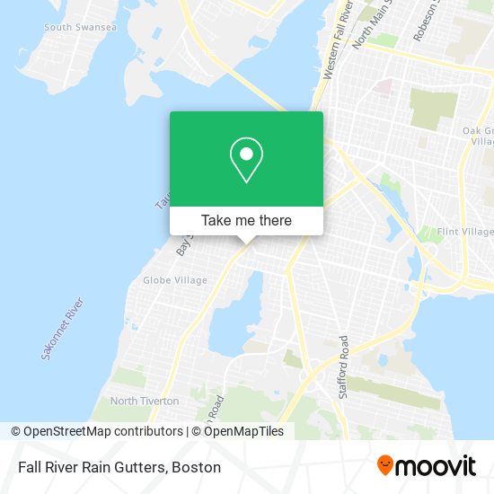 Fall River Rain Gutters map