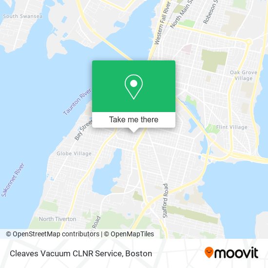 Cleaves Vacuum CLNR Service map