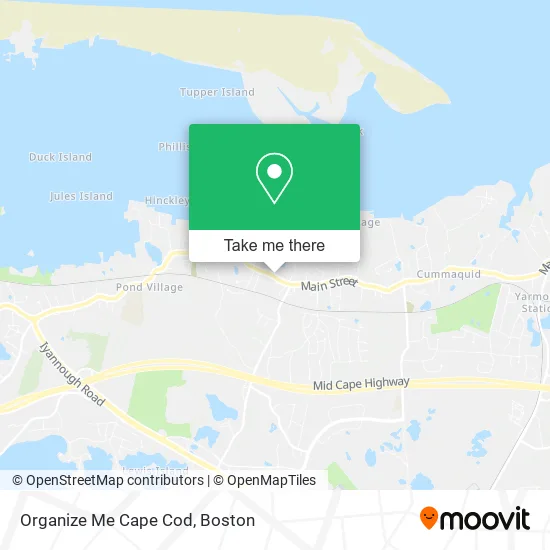 Organize Me Cape Cod map