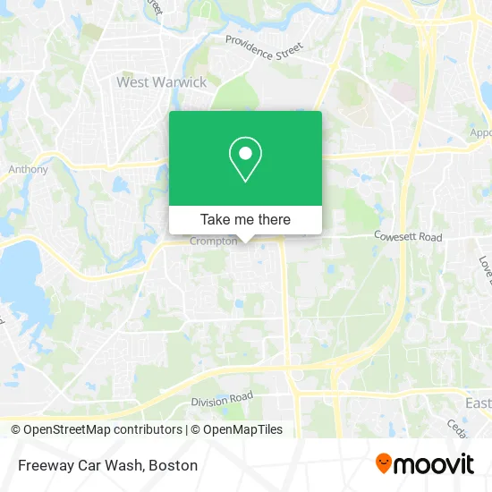 Freeway Car Wash map