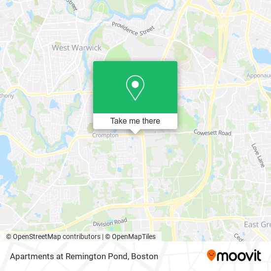 Mapa de Apartments at Remington Pond