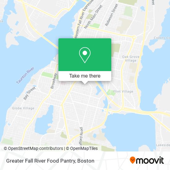 Mapa de Greater Fall River Food Pantry