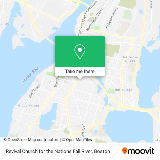 Revival Church for the Nations Fall River map