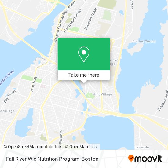 Mapa de Fall River Wic Nutrition Program