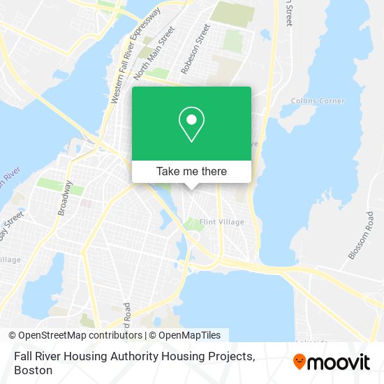Fall River Housing Authority Housing Projects map