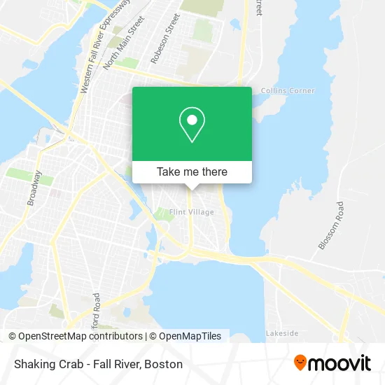 Shaking Crab - Fall River map