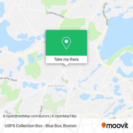 USPS Collection Box - Blue Box map