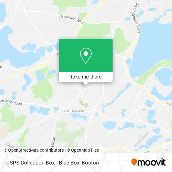 USPS Collection Box - Blue Box map