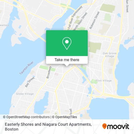 Easterly Shores and Niagara Court Apartments map