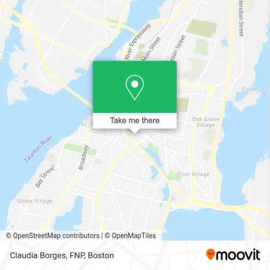 Claudia Borges, FNP map