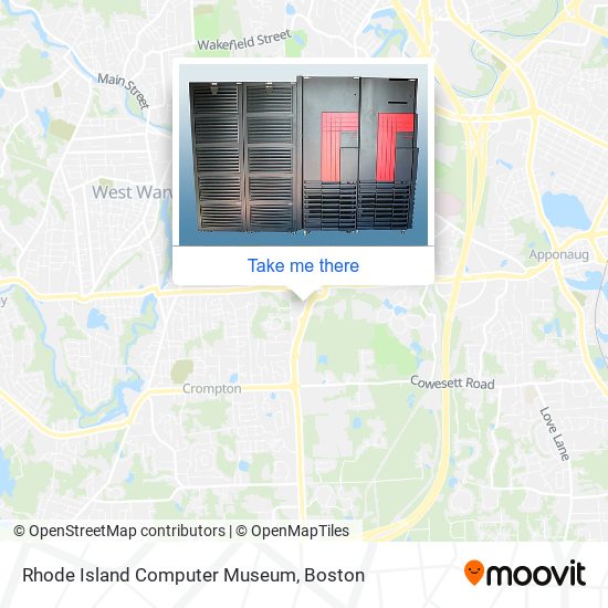 Mapa de Rhode Island Computer Museum