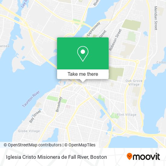 Mapa de Iglesia Cristo Misionera de Fall River