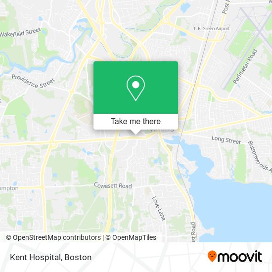 Kent Hospital map