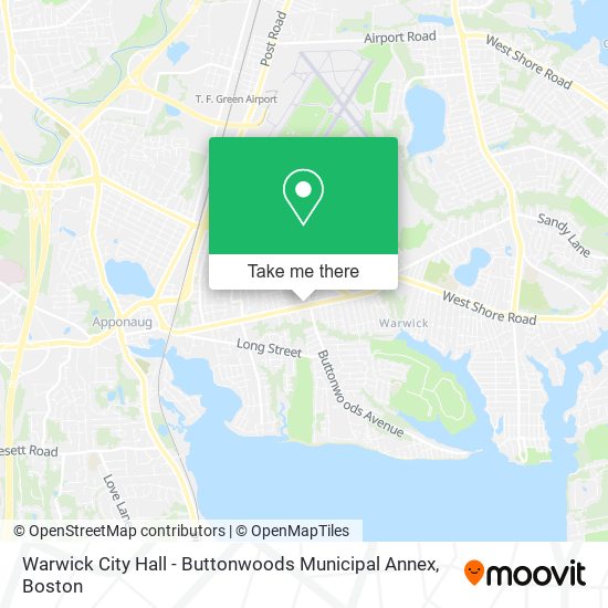 Warwick City Hall - Buttonwoods Municipal Annex map