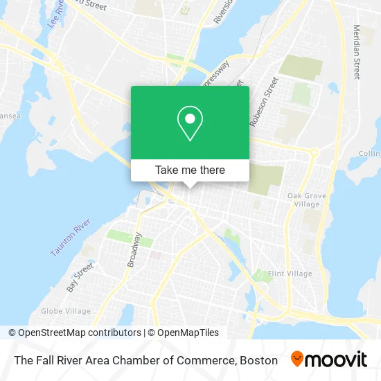 The Fall River Area Chamber of Commerce map