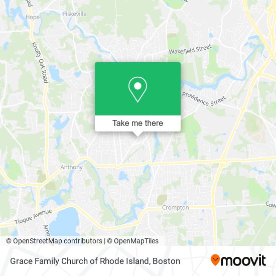 Grace Family Church of Rhode Island map