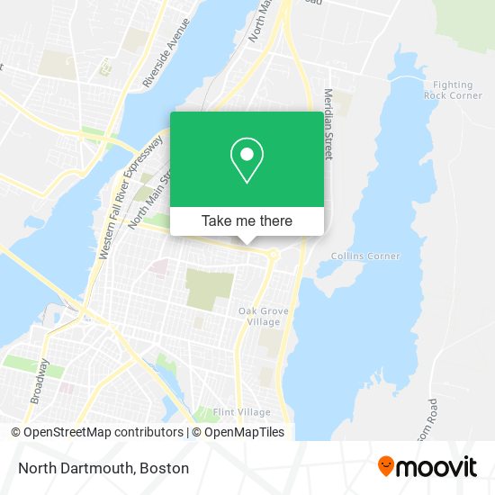 Mapa de North Dartmouth